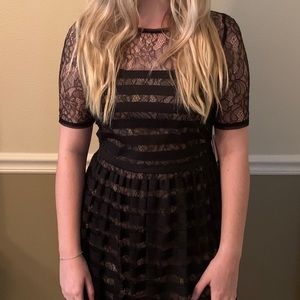 Muse Black Lace Cocktail Dress